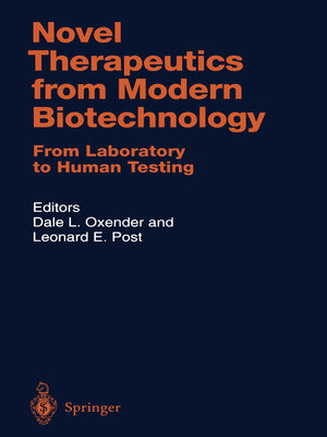 cover image of Novel Therapeutics from Modern Biotechnology